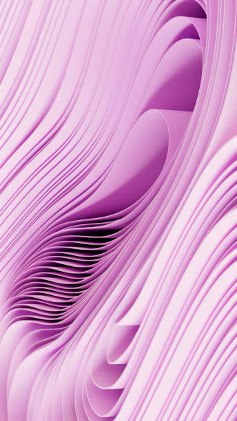 istock Abstract layered and folded wavy paper vertical background 2067510126