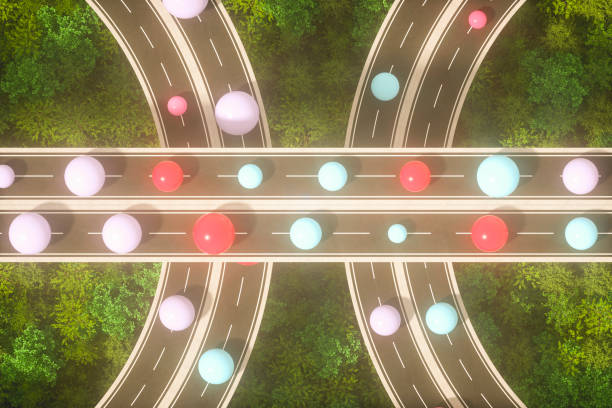 istock Autonomous, self driving, driverless, connected car on the highway 2067532099