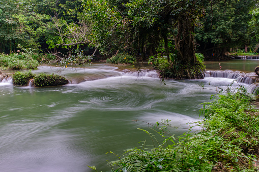 Mountain creek in the National park Chet Sao Noi Waterfall