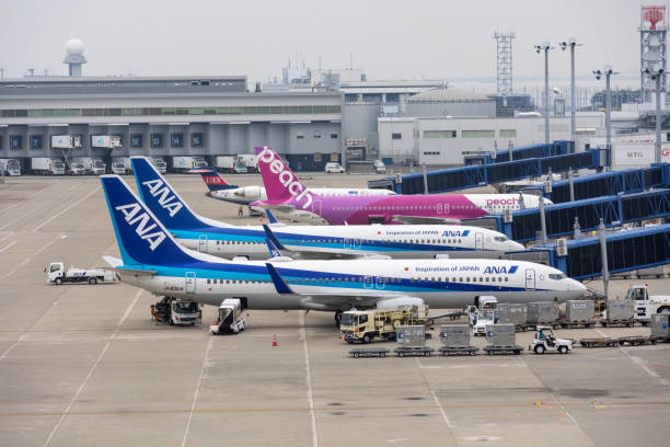 Tokoname, Japan - October 14, 2023 : General view of the Chubu Centrair International Airport in Tokoname City, Aichi Prefecture, Japan.