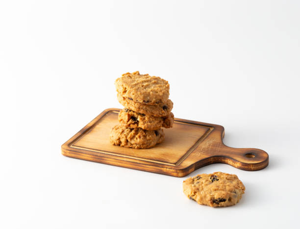 cookie on white background stock photo