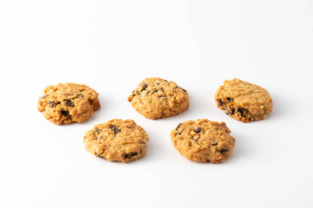 cookie on white background stock photo