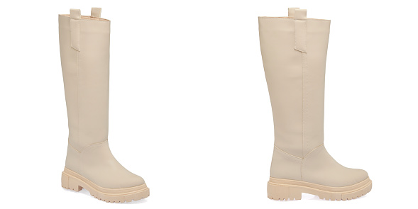 Women’s Boots On White Background