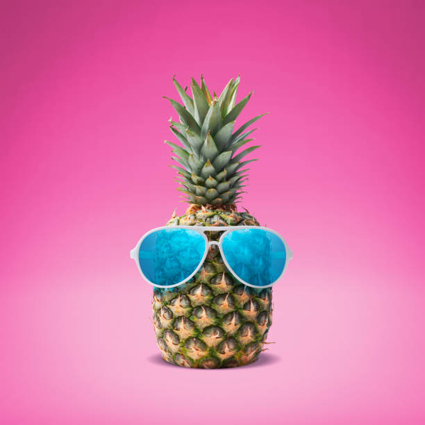 istock Funny pineapple wearing sunglasses 2067665993