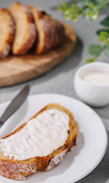 istock sandwich with ricotta cheese on plate 2067716690