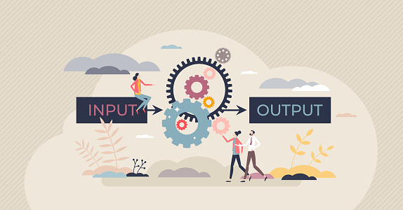 Algorithm Data Input And Output Process Visualization Tiny Person ...