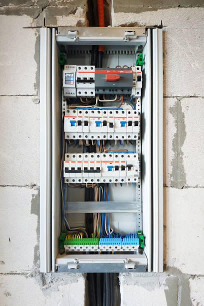 istock Built-in elementary shield on the wall of the house. 2067749269