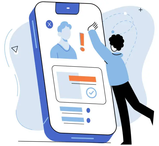 Vector illustration of Mobile app marketing. App analysis provides valuable insights into user behavior and preferences