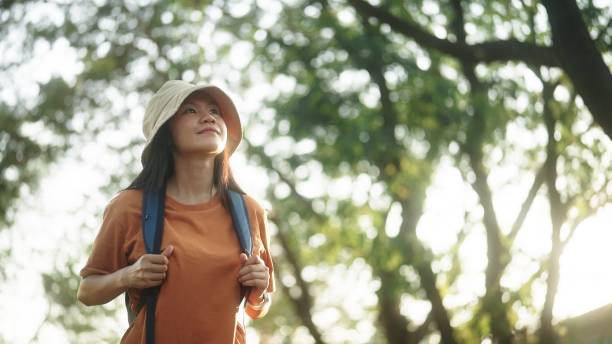 istock Girl traveling at nature. 2067785869