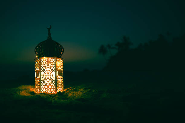 istock ramadan Kareem greeting photo with night sky 2067786936