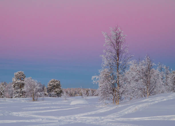 istock Arctic Sunset in Lapland Finland 2067795381