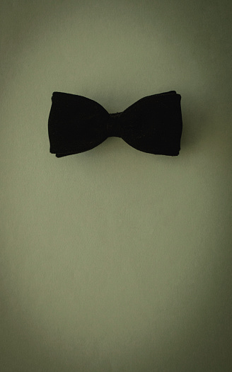 Black bow tie.