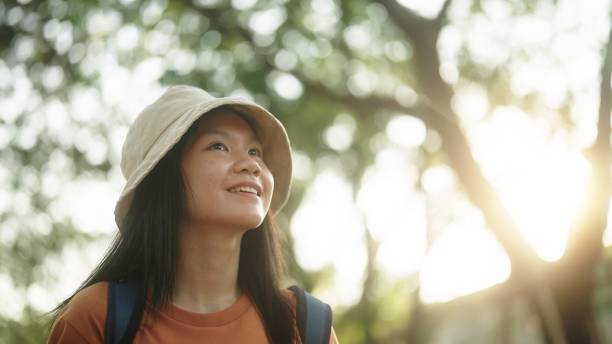 istock Girl traveling at nature. 2067819735