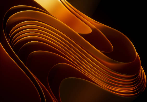 istock Background for website with abstract concept orange copper shape fabric 2067873023