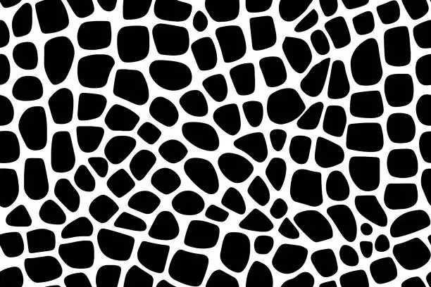 Vector illustration of Reptile skin, Seamless animal crocodile pattern for design