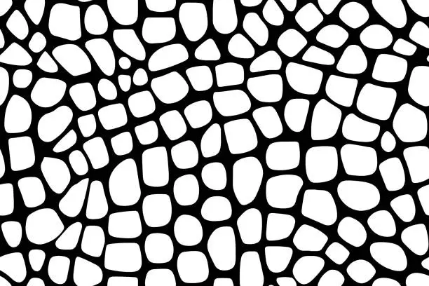 Vector illustration of Reptile skin, Seamless animal crocodile pattern for design