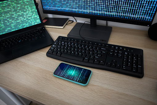 Old fashioned clean desktop computer keyboard on the white background (Clipping Path)