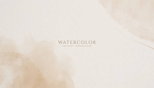 ilustraciones, imágenes clip art, dibujos animados e iconos de stock de abstract horizontal watercolor background. neutral light colored empty space background illustration - fondo-de-acuarela