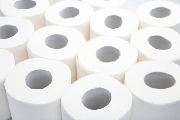 istock Background of soft toilet paper 2068035719