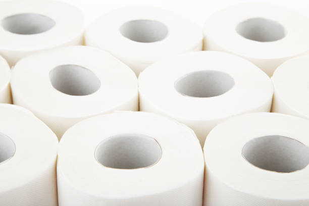 istock Background of soft toilet paper 2068040546