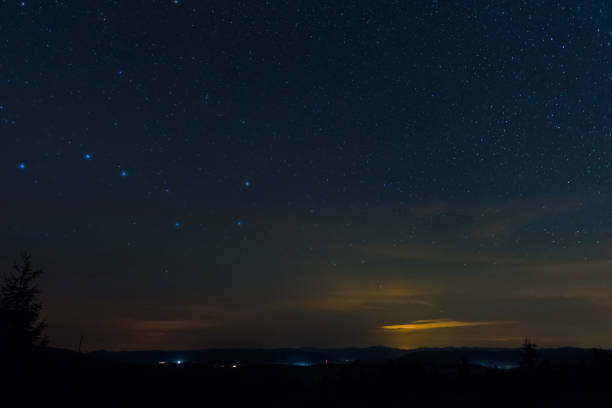 istock Spectacular night sky with Ursa Major constellation 2068067695