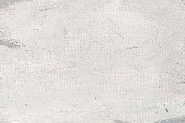 White pastel strokes of oil paint on canvas, background.