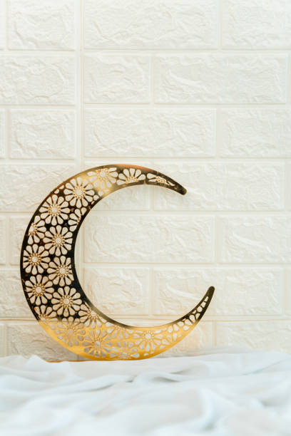 istock Crescent moon shape Islamic concept background, Ramadan greeting poster 2068124270