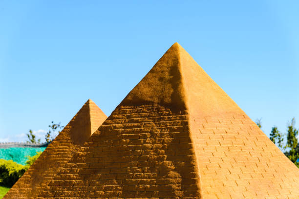 istock Klaipeda babilono Park.Egyptian pyramid at summer day. 2068132782
