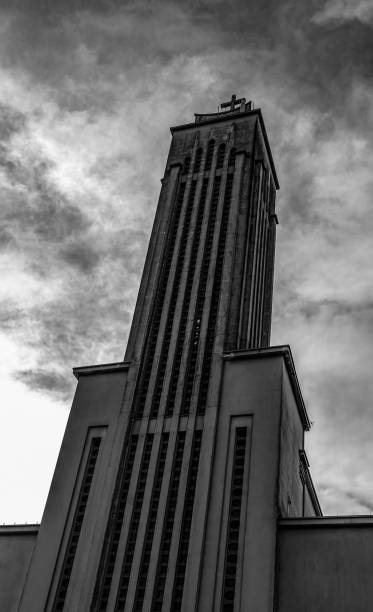 istock Christ's Resurrection Church (Kristaus Prisikėlimo bazilika) in black and white 2068171795