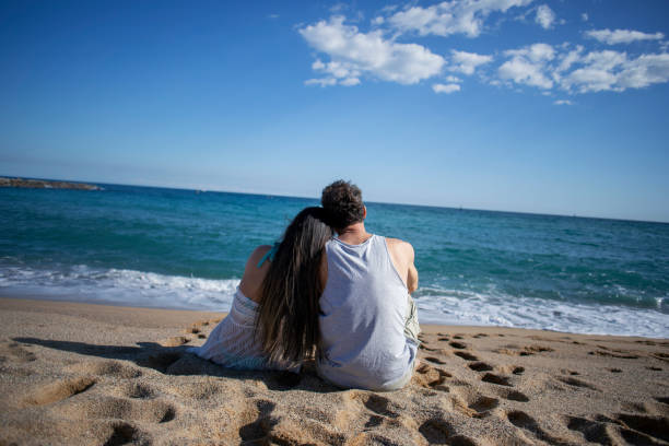 Sitting on the sand