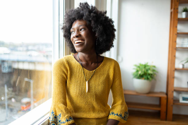 istock Young woman enjoying her time at home 2068189534
