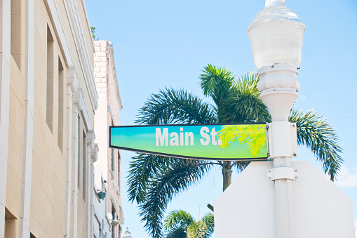 Florida street name sign \