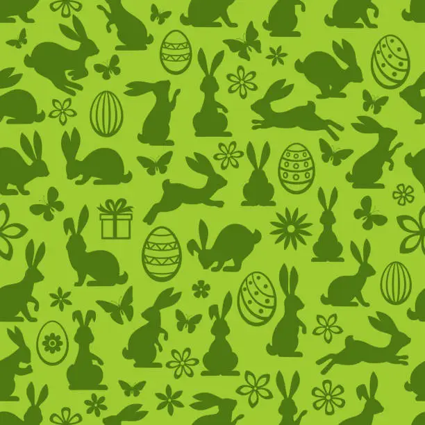 Vector illustration of Easter Seamless Pattern.