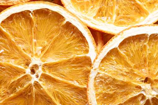 Dry orange slices background image