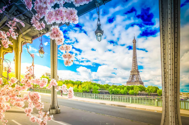 istock eiffel tour over Seine river 2068353358