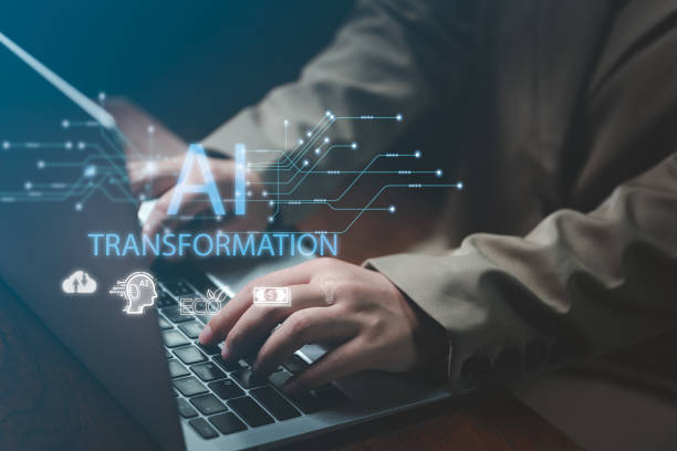 istock AI transformation in action with hands on keyboard. Technology drives progress and efficiency in modern workplaces 2068359171