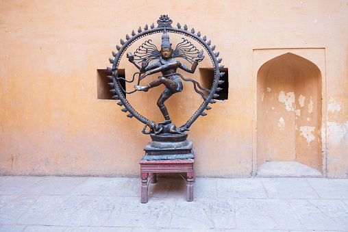 Jaipur, India 16 February 2024 Shiva Nataraja (Lord of the Dance - Hindu god Shiva in his form as the cosmic dancer, represented in metal
