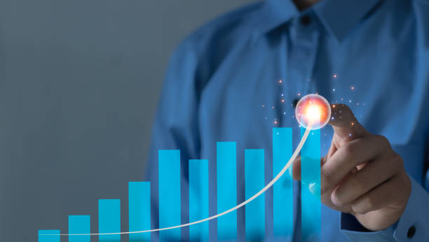 istock Business analysis, financial investment and technology concept. development to success and growing growth, analyzing financial graph on virtual screen. 2068401856