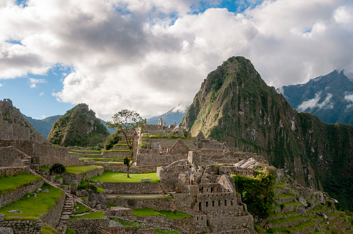 View Of The Inca City Machu Picchu In Peru