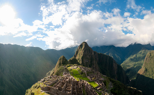 View Of The Inca City Machu Picchu In Peru