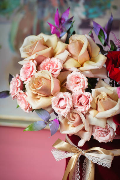 istock Pink and Red Roses in Vase 2068490070