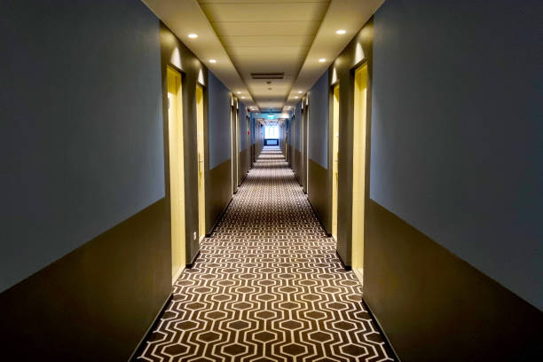 istock Interior corridor in a modern building. Rent of premises. 2068547681