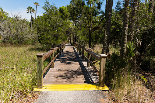 Boardwalk nature trail at Wild Dunes Resort, Isle of Palms, South Carolina.