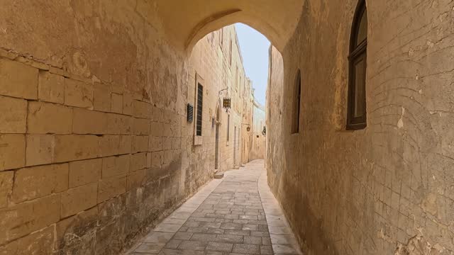 A Narrow Alley In Mdina, Malta