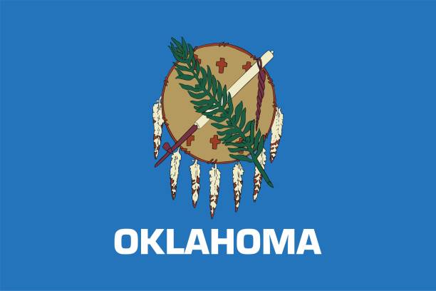 istock Flag of the U.S. state of Oklahoma 2068576420