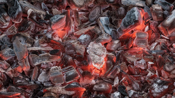 istock Abstract background of burning charcoal. 2068671951