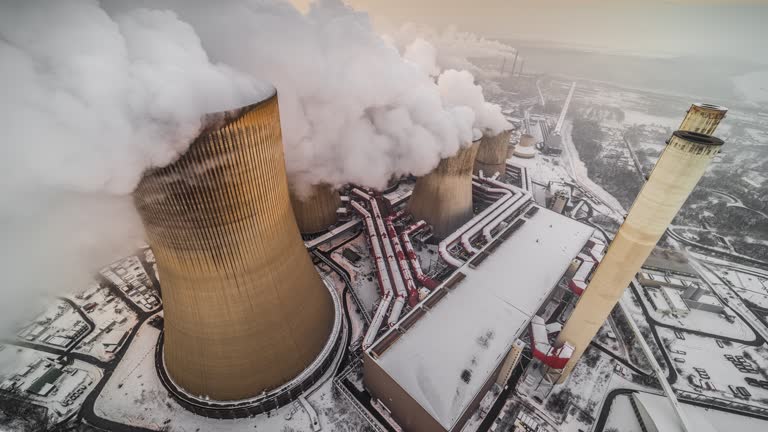 Air Pollution by coal fired power station