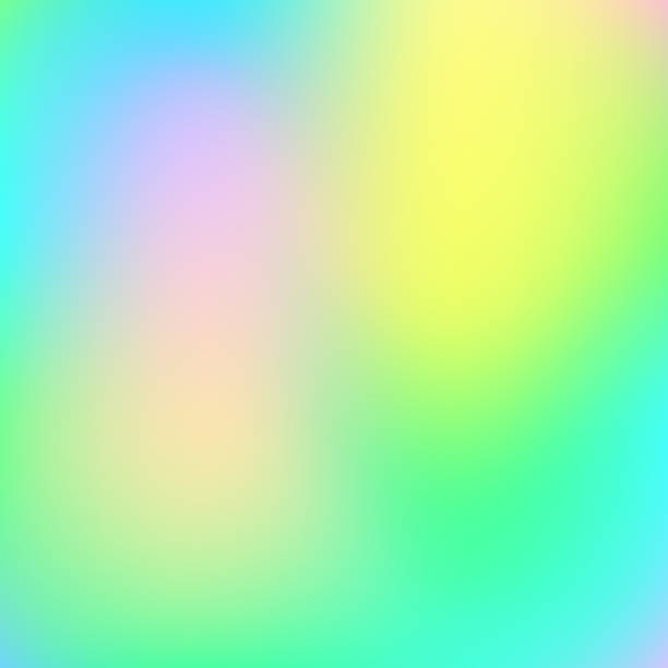 istock Hologram Gradient. Holographic Background. Shiny Flyer. Hipster Cover. Abstract Texture. Retro Minimalist Template. Yellow Pop Background. Soft Pattern. Pink Hologram Gradient 2068709584