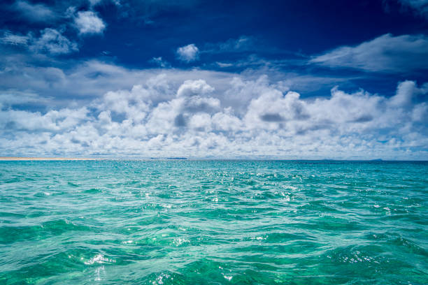 The blue sea of ​​Kumejima