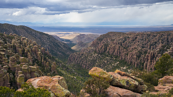Expansive view at Inspiration Point in the Chiricahua Mountains